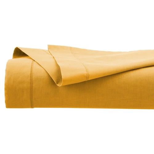 Bavlněné prostěradlo Atmosphera 240x290 cm okrové do ložnice a studentského pokoje