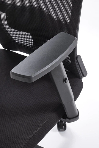 Ergonomická otočná kancelářská židle Scienne černá s opěrkou hlavy a nastavitelným sedákem Intesi