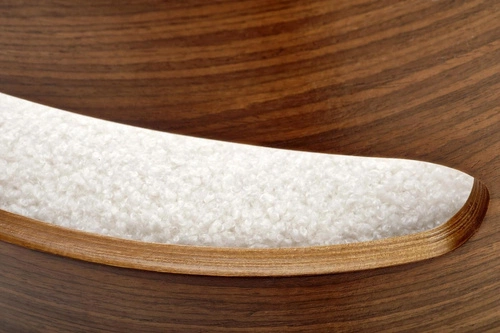 Hoker Ruby čalouněný krémový s opěrkou a područkami do kuchyně industriální ořech 66 cm