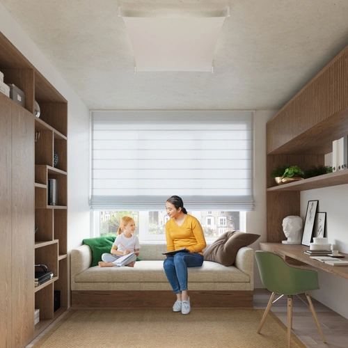 Stropní svítidlo LUNA 3 bílá moderní do obýváku a kuchyně 105 cm