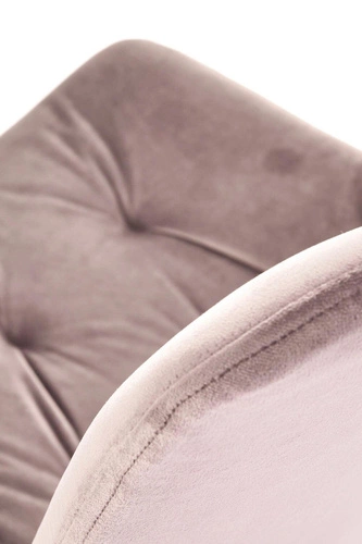 Otočená čalouněná židle Veroniq béžová sametová do jídelny a obýváku moderní Intesi