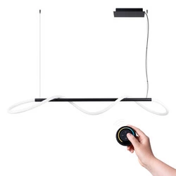 Závěsné svítidlo GALAKSE 148 černé LED nastavitelné moderní nad jídelní stůl