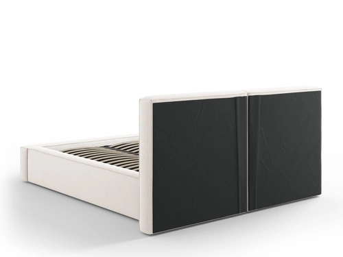 Čalouněná postel Jodie II 160x200 béžová s úložným prostorem moderní do ložnice