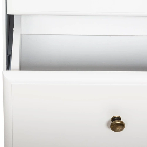 Bílá komoda se zásuvkami Solen 80 cm moderní na nožkách do ložnice Atmosphera