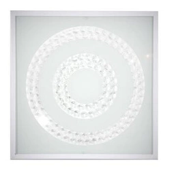 Stropní LED panel Lux 29x29 bílý čtvercový skleněný do obývacího pokoje a ložnice CANDELLUX