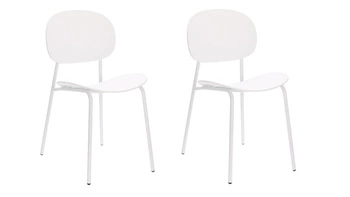 Sada 2 bílých židlí Nube