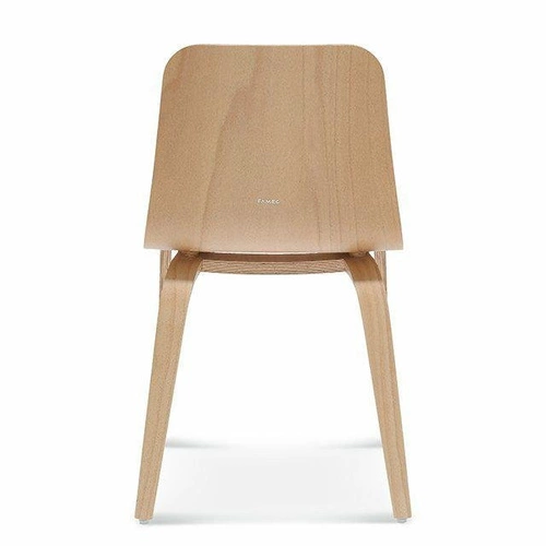 Dřevěná jídelní židle Hips Fameg moderní, personalizovaná, ohýbaný buk