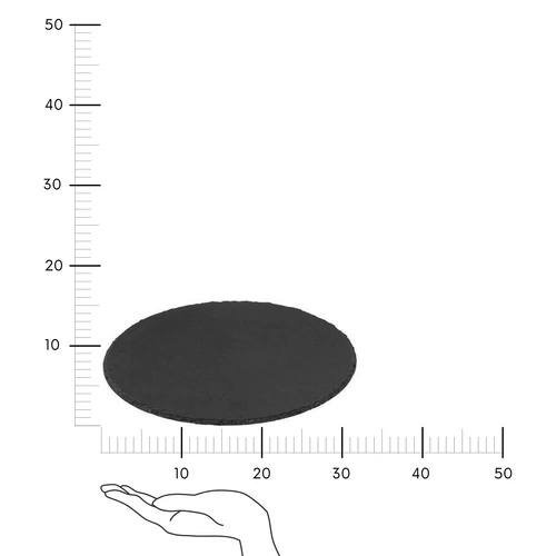 Otočný servírovací talíř z břidlice 32 cm černý 5five simply smart na předkrmy a pokrmy