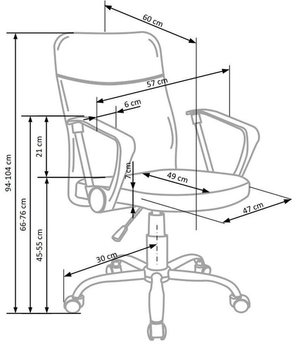 Ergonomická kancelářská židle Picot Intesi černá šedá otočná s područkami do kanceláře