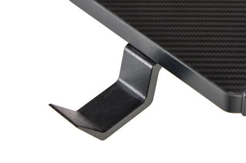 Herní stůl Intesi Gamer černý s červeným LED moderní pracovní 122x60 cm