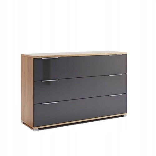 Komoda Lana 100 cm dub craft šedý moderní se zásuvkami do obýváku Intesi