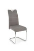 Čalouněná židle Tenesse šedá na chromovaných lyžinách do jídelny moderní Intesi