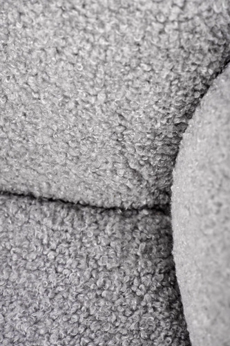 Otočená čalouněná židle Paulett Intesi s područkami šedá do obýváku a jídelny