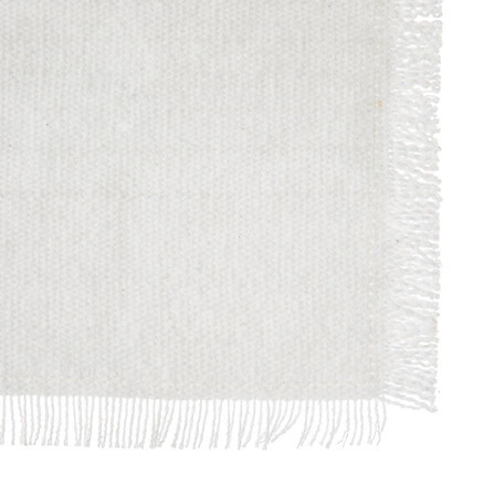 Bílá obdélníková prostírka Maha 45x30 cm boho do kuchyně a jídelny