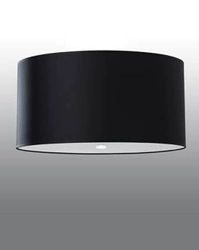 Stropní svítidlo Otto 50 černé moderní kulaté do obýváku a ložnice E27