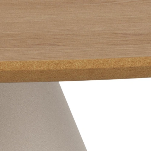 Actona Soli kulatý konferenční stolek 85 cm dub cashmere moderní do obýváku