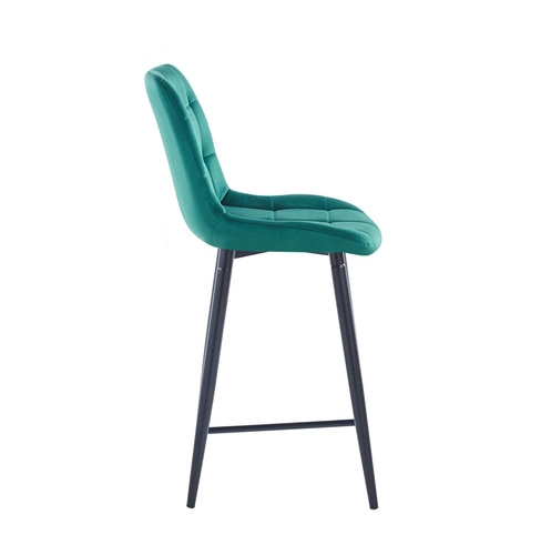 Židle barová Poly Nízké zelené/černé nohy