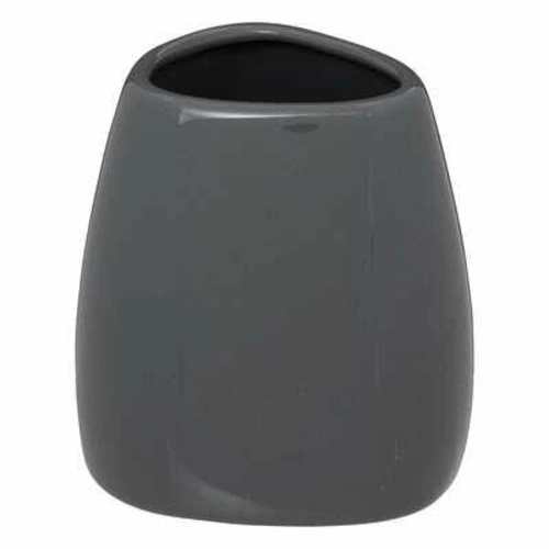 Keramický šedý kelímek na zubní kartáčky Colors moderní do koupelny 5five