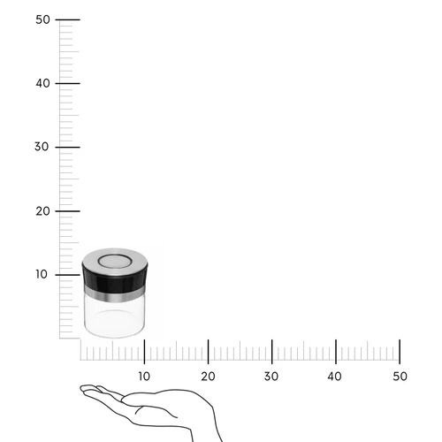 Nádoba sklo/nerezová ocel s tlakovým víkem 0,7 l