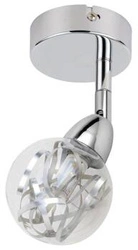 Nástěnné svítidlo Bolo 1x6W LED smd hlava 6 kulatá 1e s kloubovým kyvným stínidlem kd sys