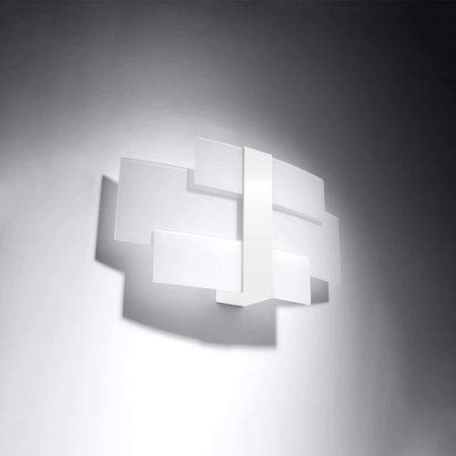 Nástěnné svítidlo Celia bílá moderní skleněno-kovová do obýváku a ložnice Sollux