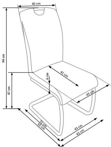 Čalouněná židle Champagne Intesi do jídelny a obýváku hnědá ekokůže moderní