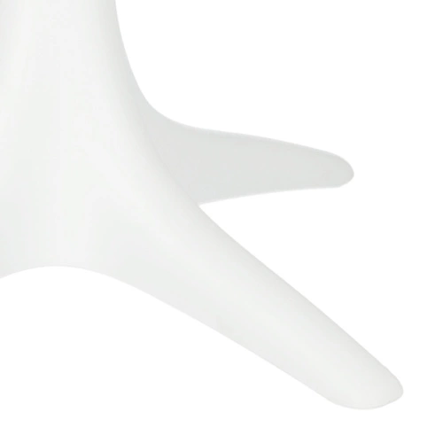 Zahradní a balkonový kulatý stůl Bloom Intesi bílý moderní plastový 60 cm