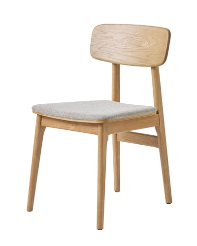 Voli dřevěná čalouněná židle do jídelny a kuchyně skandinávská písková