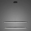Led kruhy závěsná lampa č. 2 120 cm 4K černá