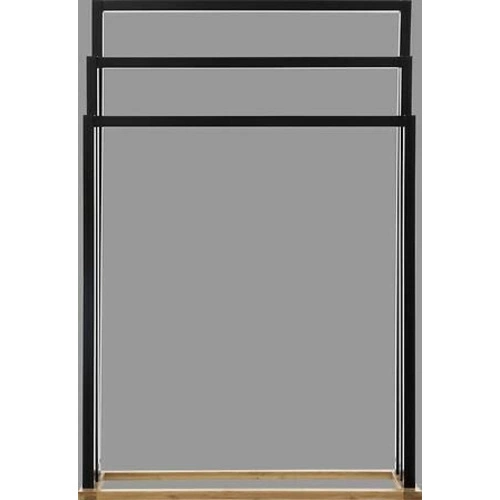 Moderní bambusový stojan na ručníky černý boho 3 ramena 5five simply smart