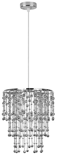 Závěsné svítidlo Roni chrom moderní, výškově nastavitelné do obýváku, kuchyně nebo nad stůl 110 cm