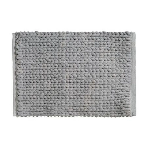 Pletená koupelnová předložka 50x75 šedá