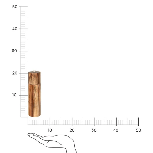 Dřevěný mlýnek na koření Harmony 21,5 cm akácie moderní na sůl a pepř 5five