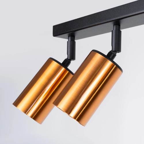 Moderní stropní svítidlo WINX 6L černá měď, nastavitelné do obýváku a jídelny SOLLUX