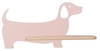 Nástěnná lampa Psí lampa 5W LED 4000K iq kids pink