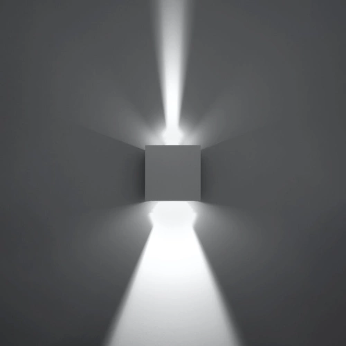 Nástěnné LED svítidlo Luca bílé moderní hliníkové do obýváku, ložnice a na terasu IP54