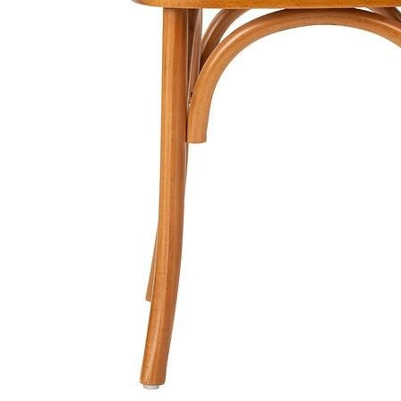 Dřevěná jídelní židle Isak Atmosphera vintage hnědá s ratanem stohovatelná