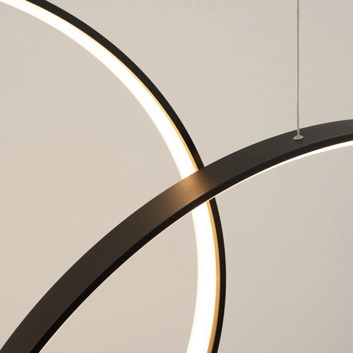 Stropní LED svítidlo RIO 5 černé moderní do obýváku a jídelny 3000K