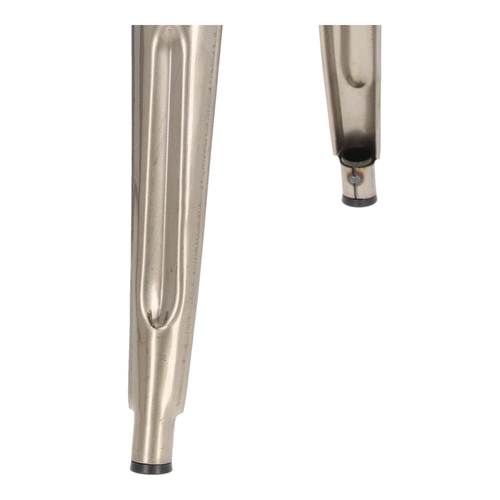 Barová židle Paris Back 75 cm kovová industriální s opěrkou do kuchyně a k ostrůvku šedá D2.DESIGN