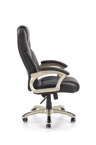 Ergonomická kancelářská židle Mondes černá kožená otočná s nastavením do kanceláře Intesi