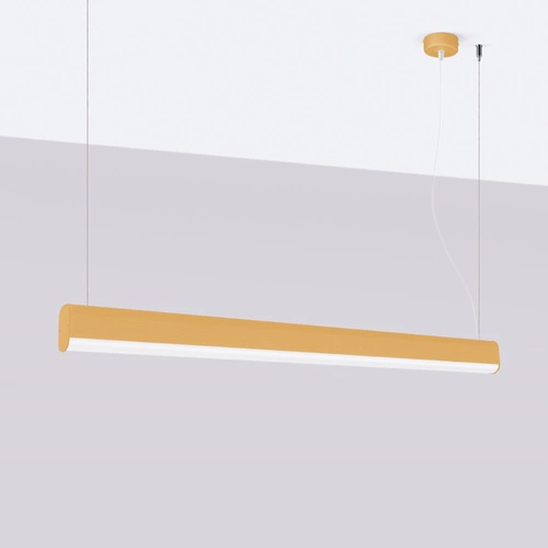 Závěsné svítidlo FARGE moderní zlaté LED nastavitelné do obýváku a jídelny 120 cm