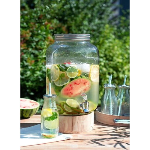 Skleněný nápojový zásobník s kohoutkem Yorkshire 8 l na party moderní 5five simply smart