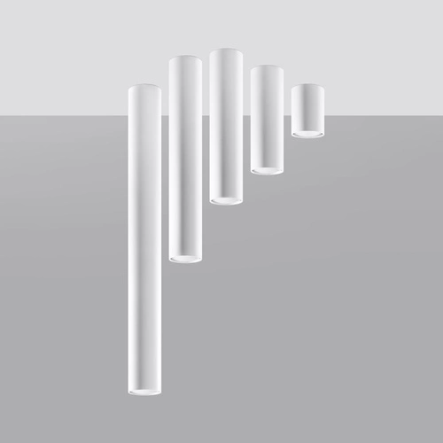 Bílé stropní svítidlo Lagos 10 moderní kovové do kuchyně, obýváku nebo ložnice