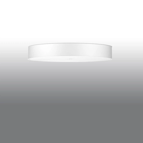 Stropní kulaté svítidlo SKALA 100 bílé moderní do obýváku kuchyně ložnice 100 cm