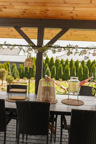 Světelný řetěz Atmosphera retro barevný LED 20 koulí do interiéru 340 cm na elektřinu