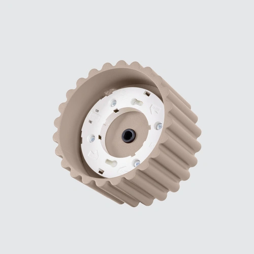 Stropní svítidlo AURA 1 moderní béžové hliníkové do obýváku a kuchyně 10 cm