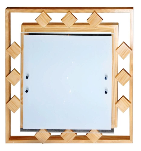 Stropní svítidlo Natura 2x60W E27 40x40x10,5 čtverců žlutá