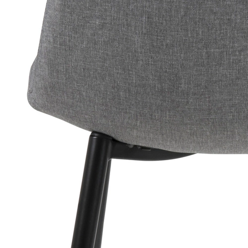 Čalouněná jídelní židle Wilma Actona moderní šedá s černými nohami