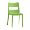 Zahradní židle Sai zelená stohovatelná z plastu pro zahradu a banketní sál SCAB Design