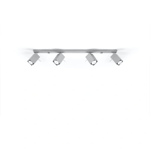 Stropní svítidlo MERIDA šedé 4xGU10 moderní kovové do obýváku a kuchyně Sollux